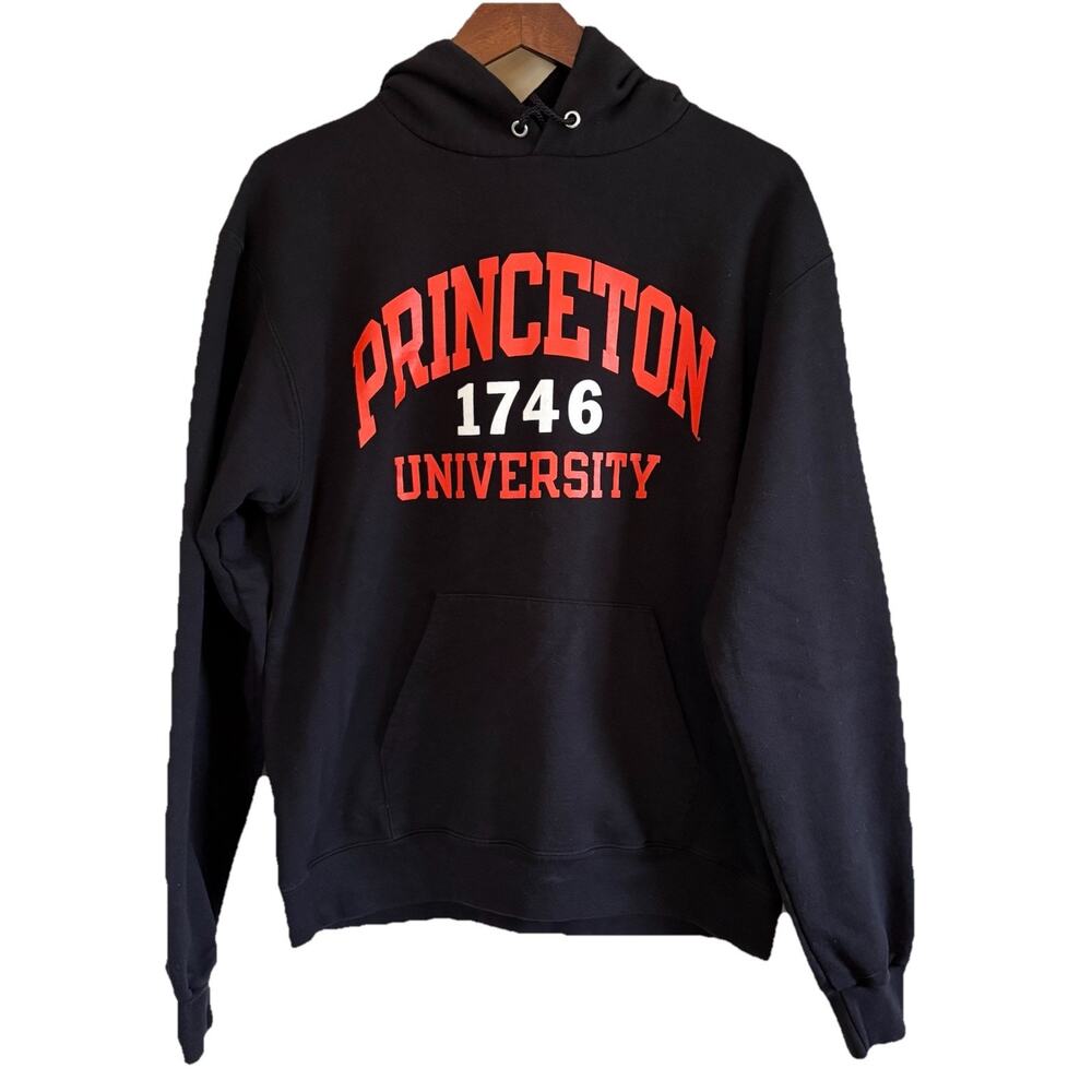 Vintage 90s/Y2K Champion Princeton University Black Sweatshirt Adult Medium